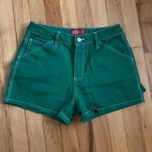Green Dickies Shorts (womens)